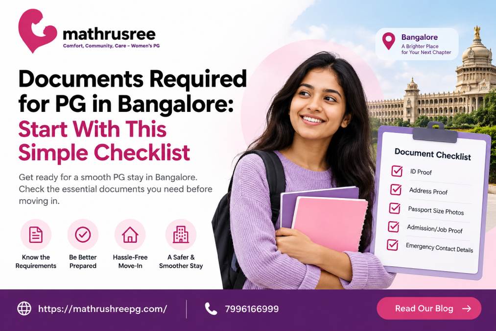 documents required for pg in bangalore